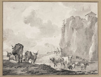 U 013
          <br/>
          Italiaans landschap met vee
          <br/>
          <em>Schouman, Aert (1710-1792)</em>
